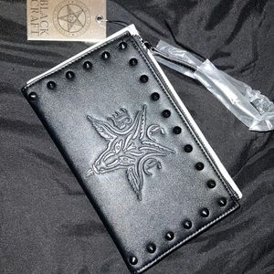 Black Craft Cult wristlet pouch. New with tags.